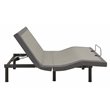 Negan Eastern King Adjustable Bed Base Grey and Black