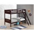 Littleton Wood Twin Over Twin Bunk Bed Espresso