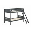 Littleton Wood Twin Over Twin Bunk Bed Grey