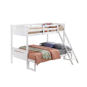 littleton twin/full bunk bed in white