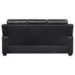 Finley 2-piece Upholstered Padded Arm Tufted Sofa Set Black