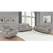 Greer 2-piece Upholstered Reclining Sofa Set Taupe