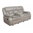 Greer 2-piece Upholstered Reclining Sofa Set Taupe