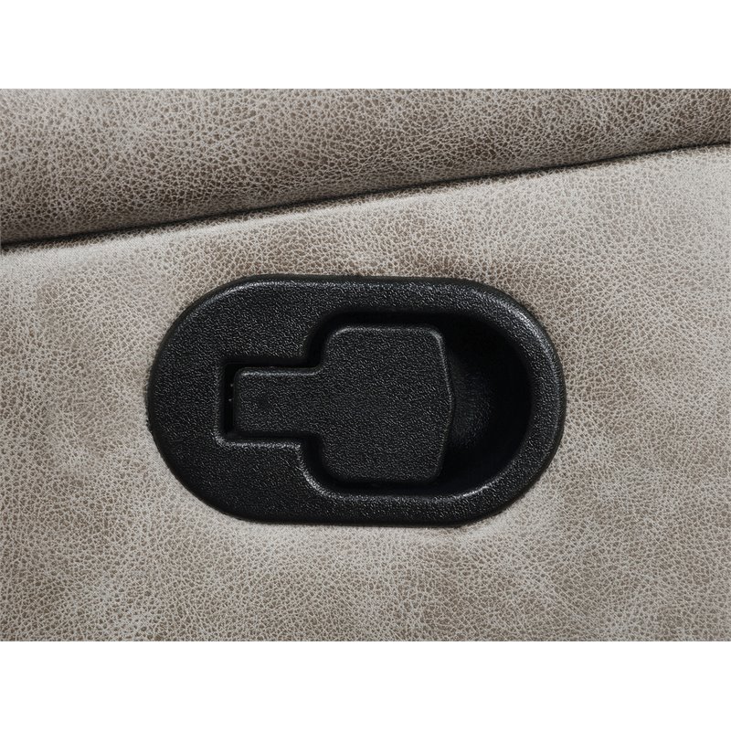 Greer 2-piece Upholstered Reclining Sofa Set Taupe