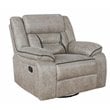 Greer 3-piece Upholstered Reclining Sofa Set Taupe