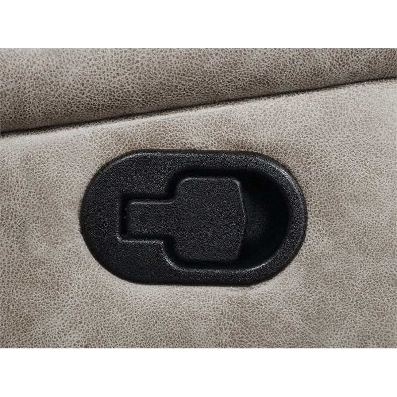 Greer 3-piece Upholstered Reclining Sofa Set Taupe