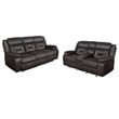 Greer 2-piece Upholstered Reclining Sofa Set Brown