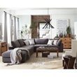 Serene 6-piece Upholstered Modular Sectional Sofa Charcoal
