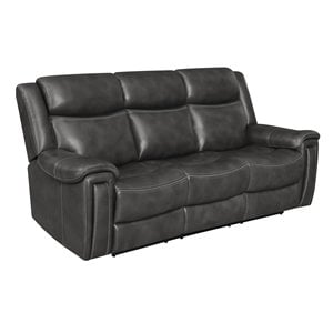 shallowford upholstered power sofa in charcoal