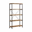 Analiese 2-piece Computer Desk Bookcase Set Rustic Nutmeg