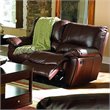 Coaster Clifford Double Reclining Leather Loveseat in Brown