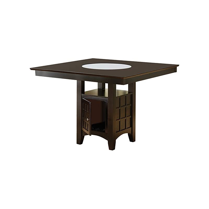 Coaster Gabriel Square Counter Height Dining Table in Cappuccino