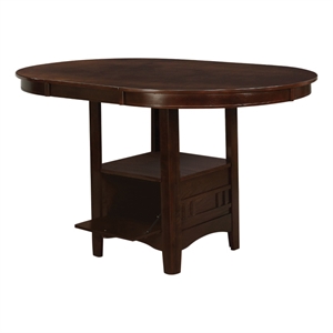Coaster Lavon Extendable Wood Counter Height Dining Table in Brown