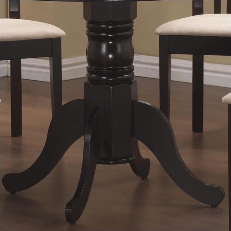 Coaster Brannan Round Pedestal Dining Table in Cappuccino 101081ii