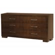 Jessica 6-piece Queen LED Bedroom Set Cappuccino