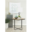 Elyna Square Stone Top Accent Side Table Beige