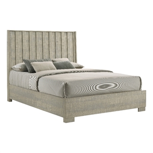 channing panel bed rough sawn gray oak