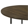 Yaritza Round Mango Wood Coffee Table Natural and Gunmetal