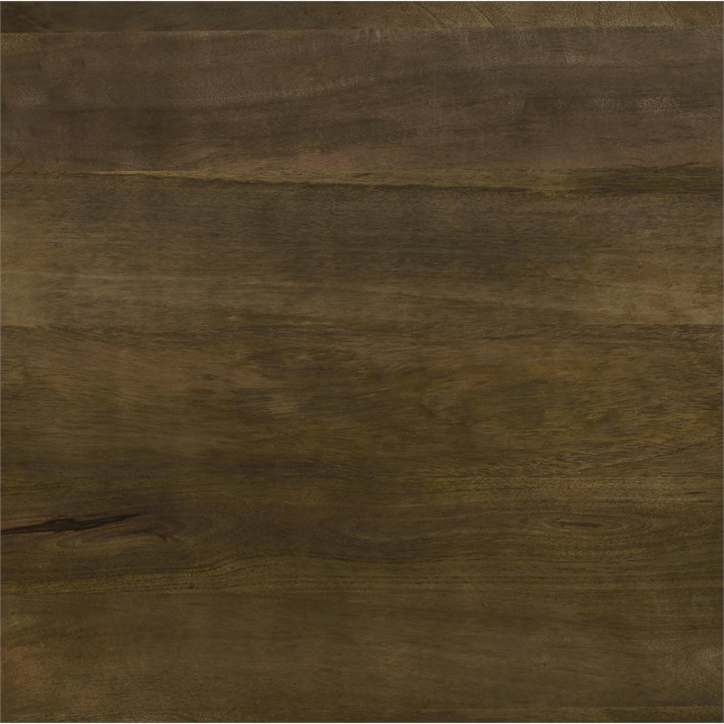 Yaritza Round Mango Wood Coffee Table Natural and Gunmetal