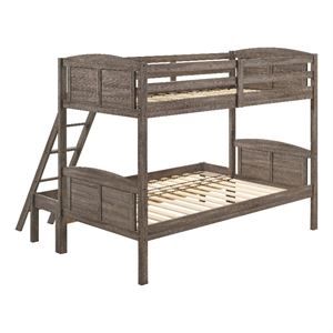 flynn bunk bed weathered brown