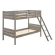 Ryder Wood Twin Over Twin Bunk Bed Weathered Taupe