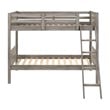 Ryder Wood Twin Over Twin Bunk Bed Weathered Taupe