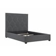 Bowfield Upholstered Eastern King Panel Bed Charcoal