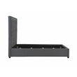 Bowfield Upholstered Eastern King Panel Bed Charcoal