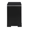 Coaster Eleanor Contemporary 3-Drawers Wood Bedroom Nightstand in Black