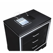 Coaster Eleanor Contemporary 3-Drawers Wood Bedroom Nightstand in Black