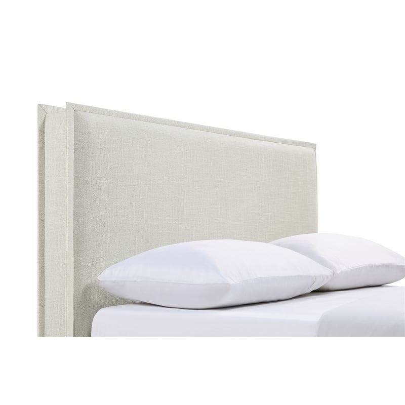 Izzy Upholstered Queen or Full Panel Headboard Sand