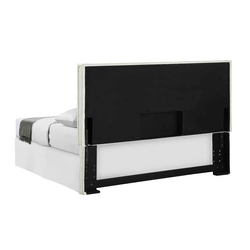 Izzy Upholstered King Panel Headboard Sand