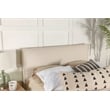 Izzy Upholstered King Panel Headboard Sand