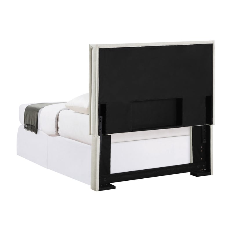 Izzy Upholstered Twin Panel Headboard Sand