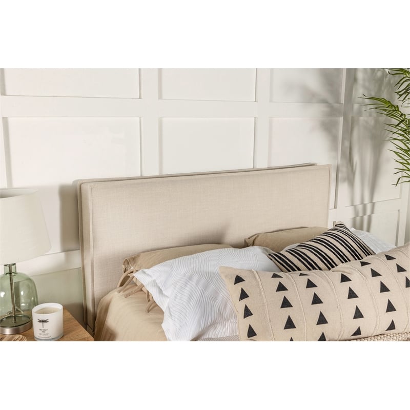 Izzy Upholstered Twin Panel Headboard Sand