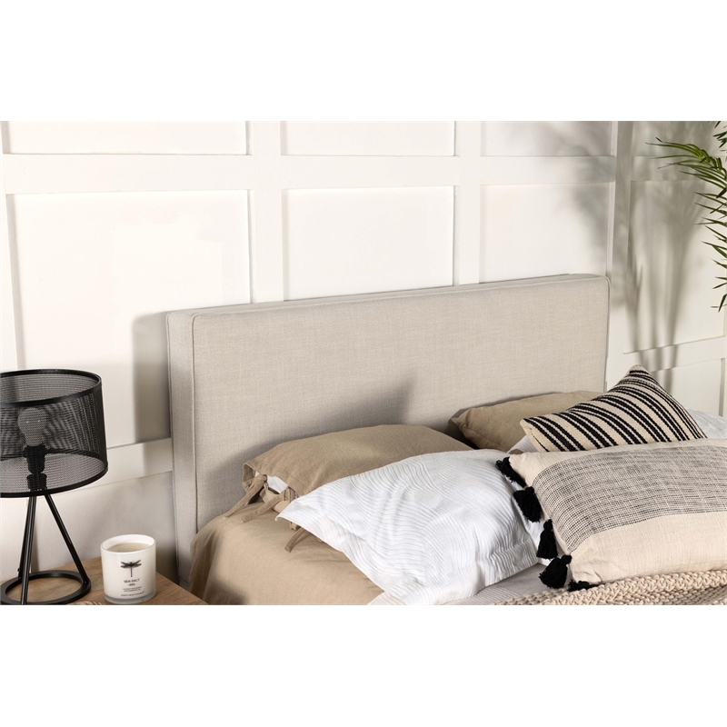 Kosmo Upholstered Queen or Full Panel Headboard Sand