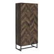 Carolyn 2-door Engineered Wood Accent Cabinet Rustic Oak