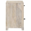 August 1-drawer Trellis Pattern Storage Cabinet White Washed