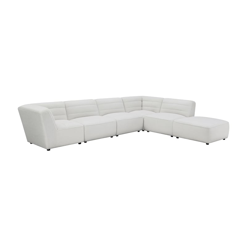 Sunny 6-piece Upholstered Modular Sectional Sofa Natural
