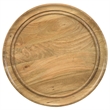 Coaster Zoe Round Mango Wood Side End Table in Natural and Black