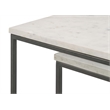 Medora 3-piece Marble Top Nesting Table Set White