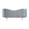 Sophia Upholstered Channel Tufted Loveseat Grey