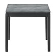 Mozzi Square Faux Marble Side End Table Grey and Black