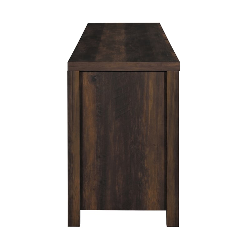 Madra 2-door Engineered Wood 79-inch TV Stand Dark Pine