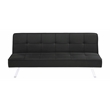 Joel Upholstered Tufted Convertible Sofa Bed Black