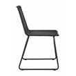 Coaster Dacy Handwoven Faux Rattan and Metal Dining Side Chair in Brown