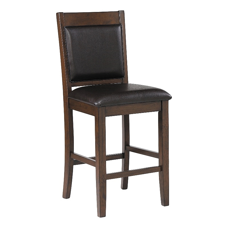 Dewey Upholstered Counter Chair Walnut