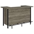 Bellemore Freestanding Home Bar Wine Cabinet Grey Driftwood