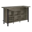 Bellemore Freestanding Home Bar Wine Cabinet Grey Driftwood
