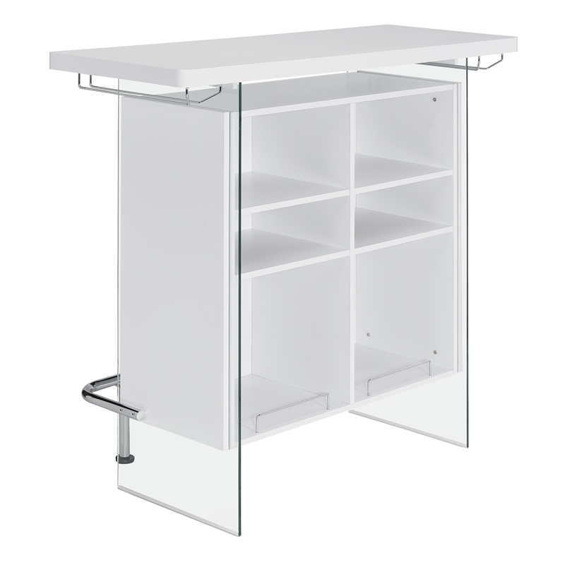 Coaster Bar Unit - White